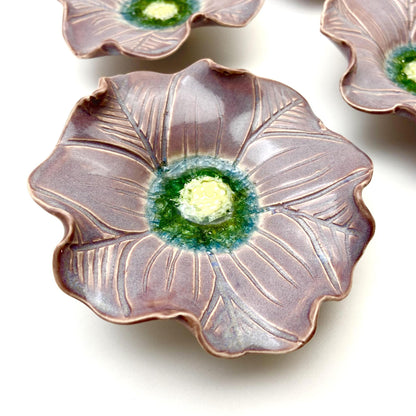 Ceramic Wall Art - "Baby Viola" - Lavender Mist