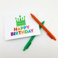 Card Set - "Happy Birthday" Crown - Pack of 10 - Printed