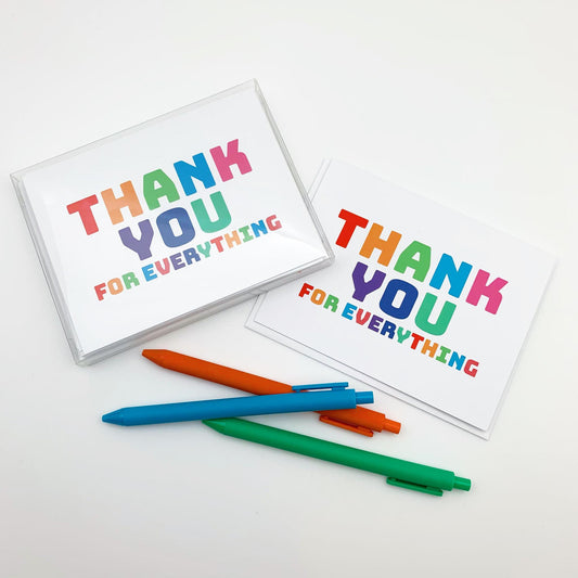 Card Set - "Thank You For Everything" - 10 pack