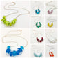 Necklace - Glass "Lifesaver" Beads - Rainbow