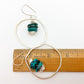 Sterling Earrings - Handmade with Stones - Mixed Media