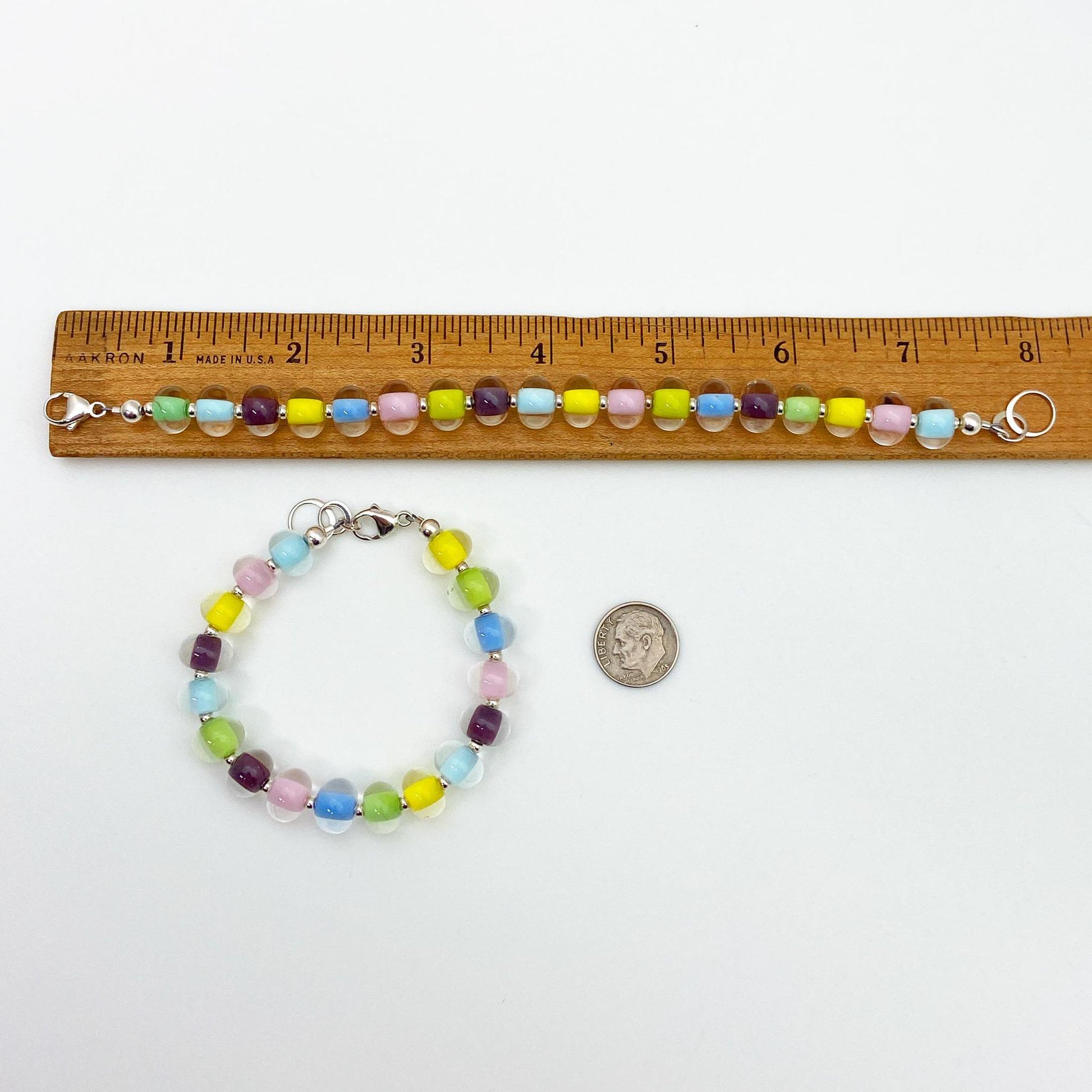 Bracelet - Glass Pearl - Spring Mix – A STORE NAMED STUFF