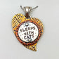 Pendant - Sleeps With Cats - Small Heart