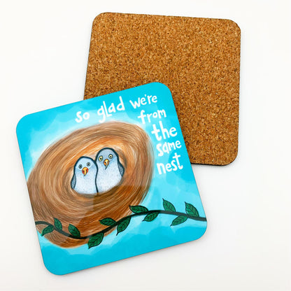 Coaster - "There Are Angels Among Us..." - Cork Backed