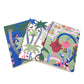Journal - 32 Lined Pages - Floral on Green