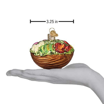 Ornament - Blown Glass - Bowl of Salad