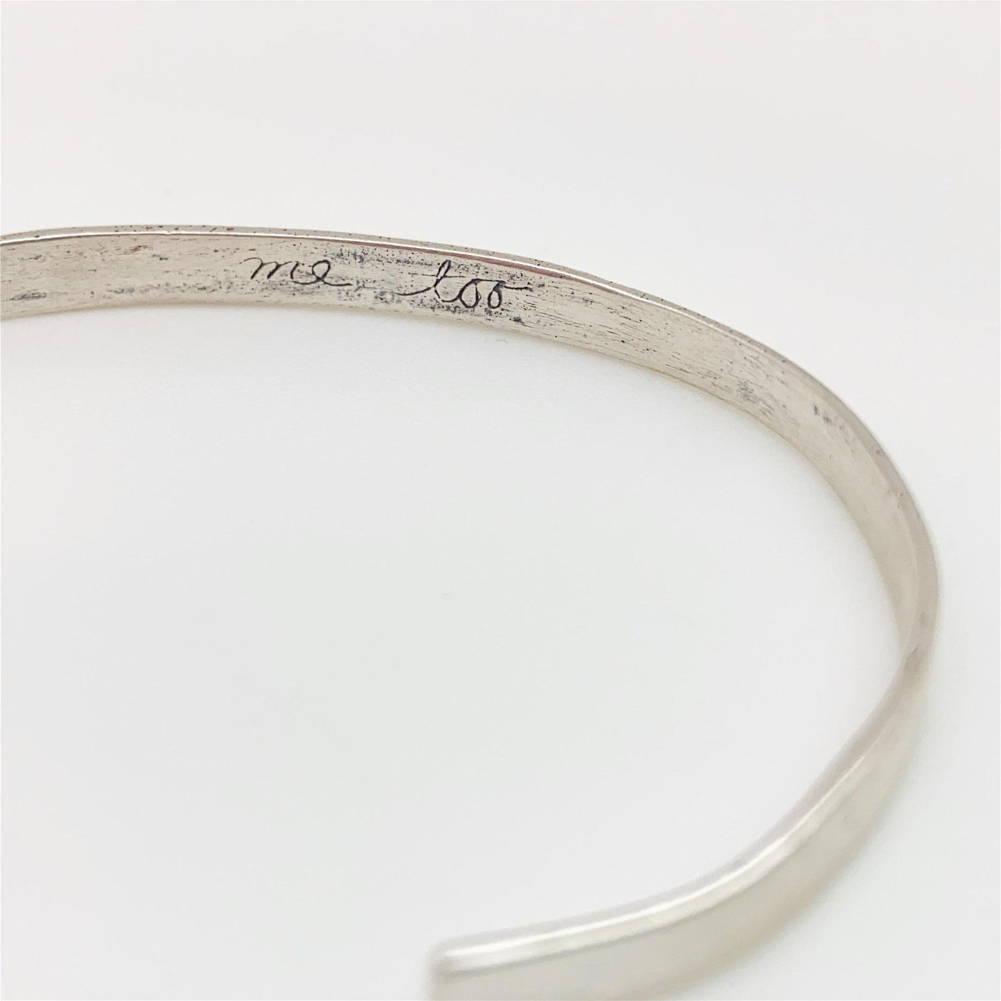 Cuff Bracelet - "Fierce...Me Too" - Sterling