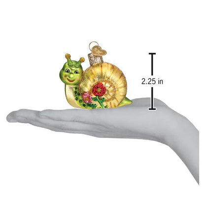 Ornament - Blown Glass - Smiley Snail