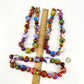 Necklace - Handknotted "Spheres" Resin Original - Handmade