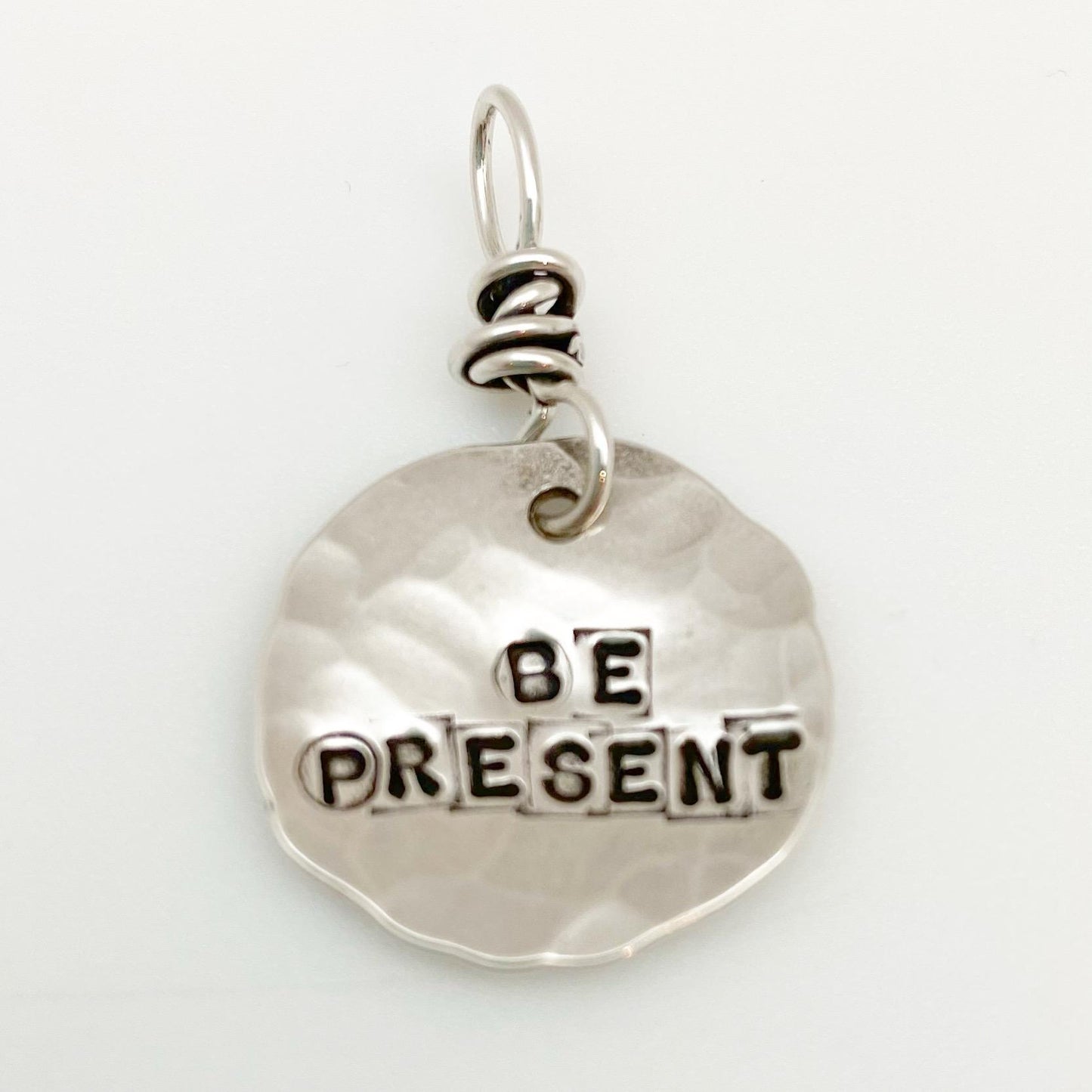 Charm - "Wisdom Nugget" in Sterling - Handmade