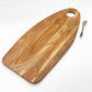 Tray - Cheese / Charcuterie Board - Sculped Wood w/ Circle Handle