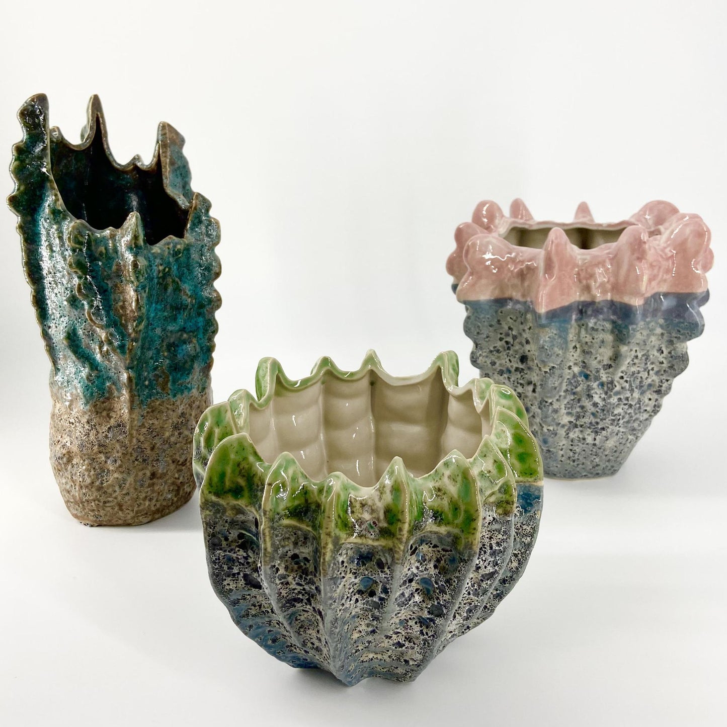 Vase - Blue "Crustacean" - Ceramic