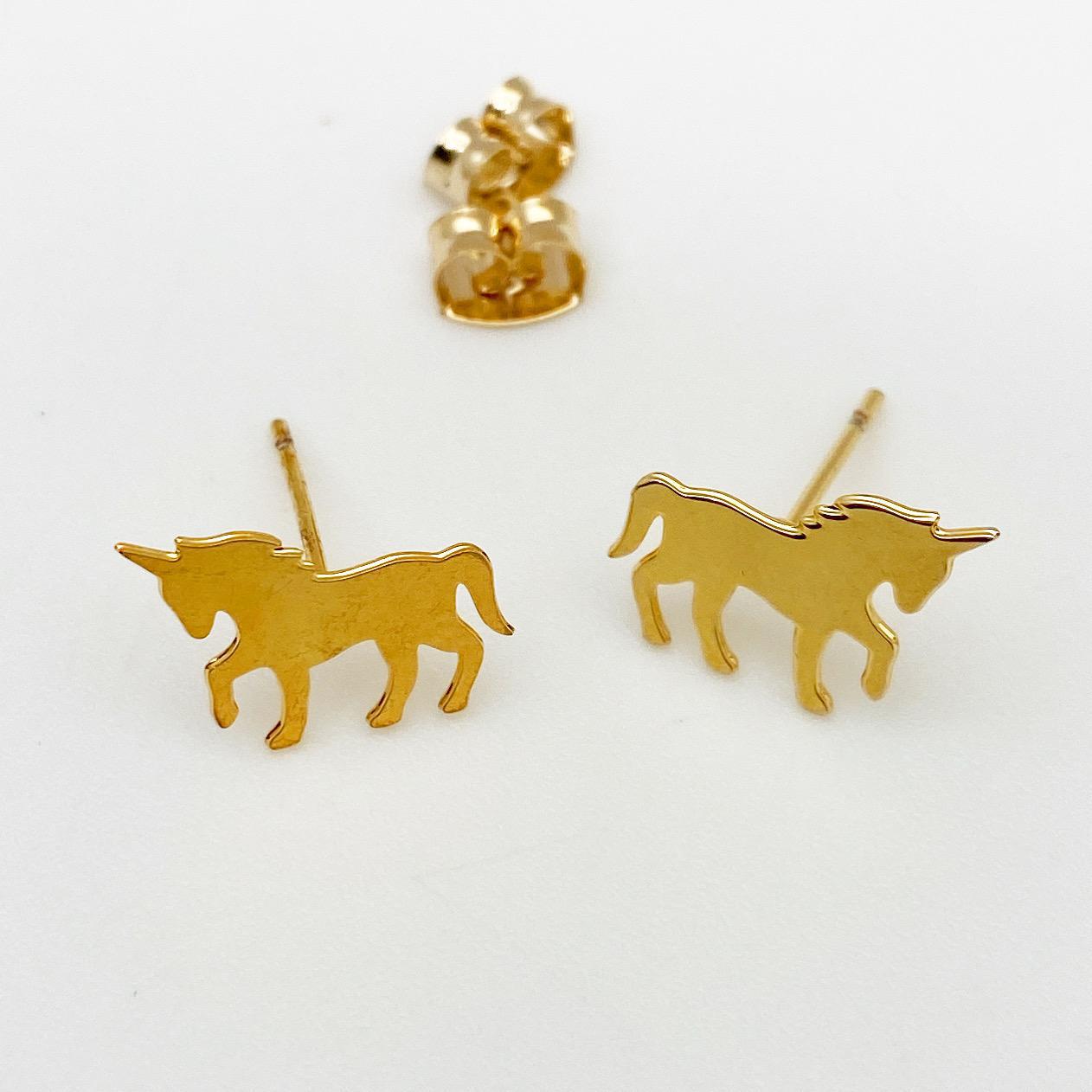 Post Earrings - Unicorn - Tiny/Mini