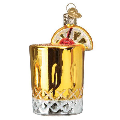 Ornament - Blown Glass - Whiskey Sour