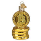 Ornament - Blown Glass - Bitcoin