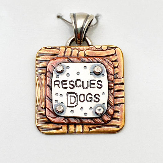 Pendant - Rescues Dogs - Small Square