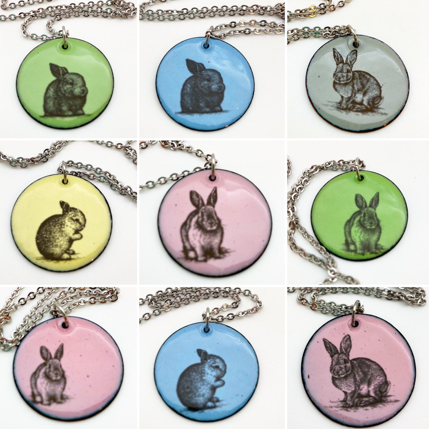 Necklace - Bunny Necklace - Enamel Original