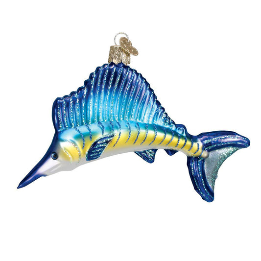 Ornament - Blown Glass - Sailfish
