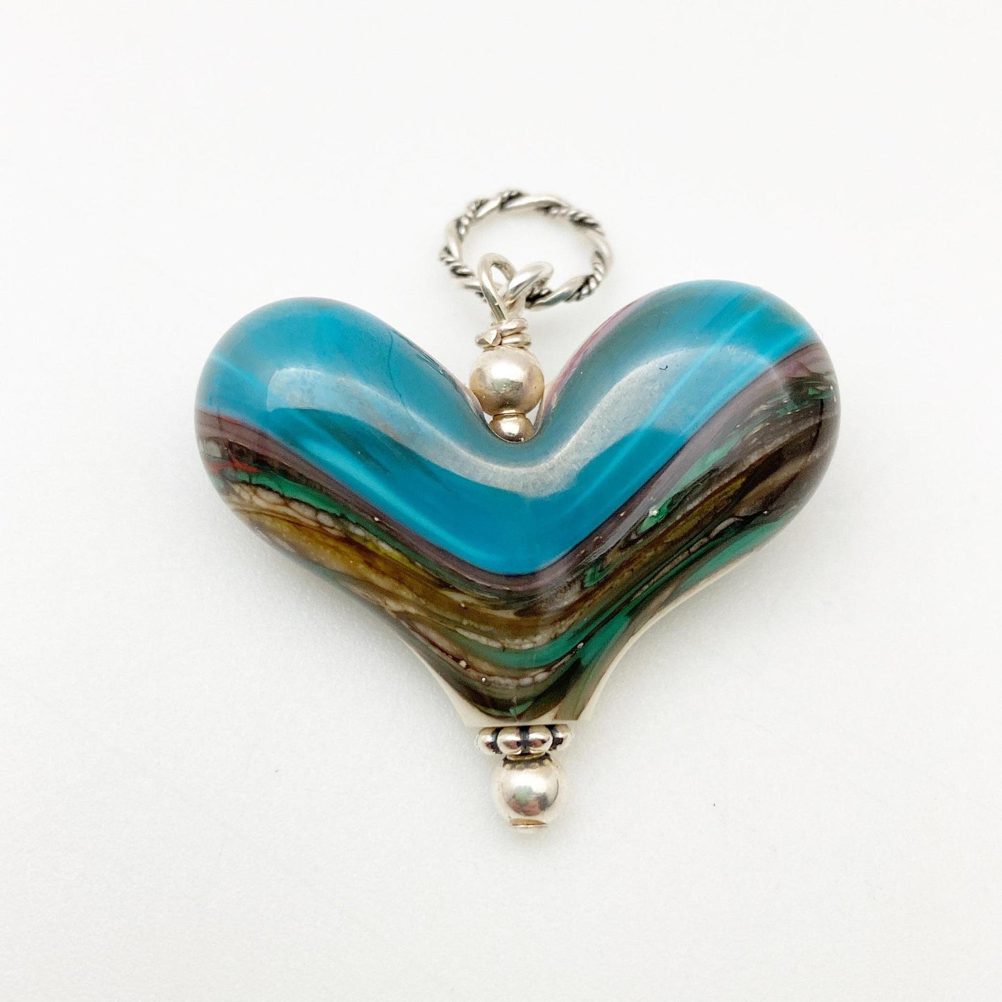 Pendant - Cactus Heart - Handmade Glass