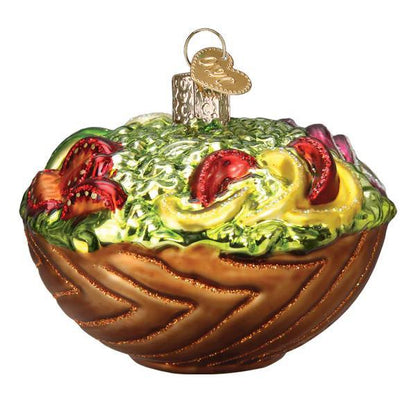 Ornament - Blown Glass - Bowl of Salad