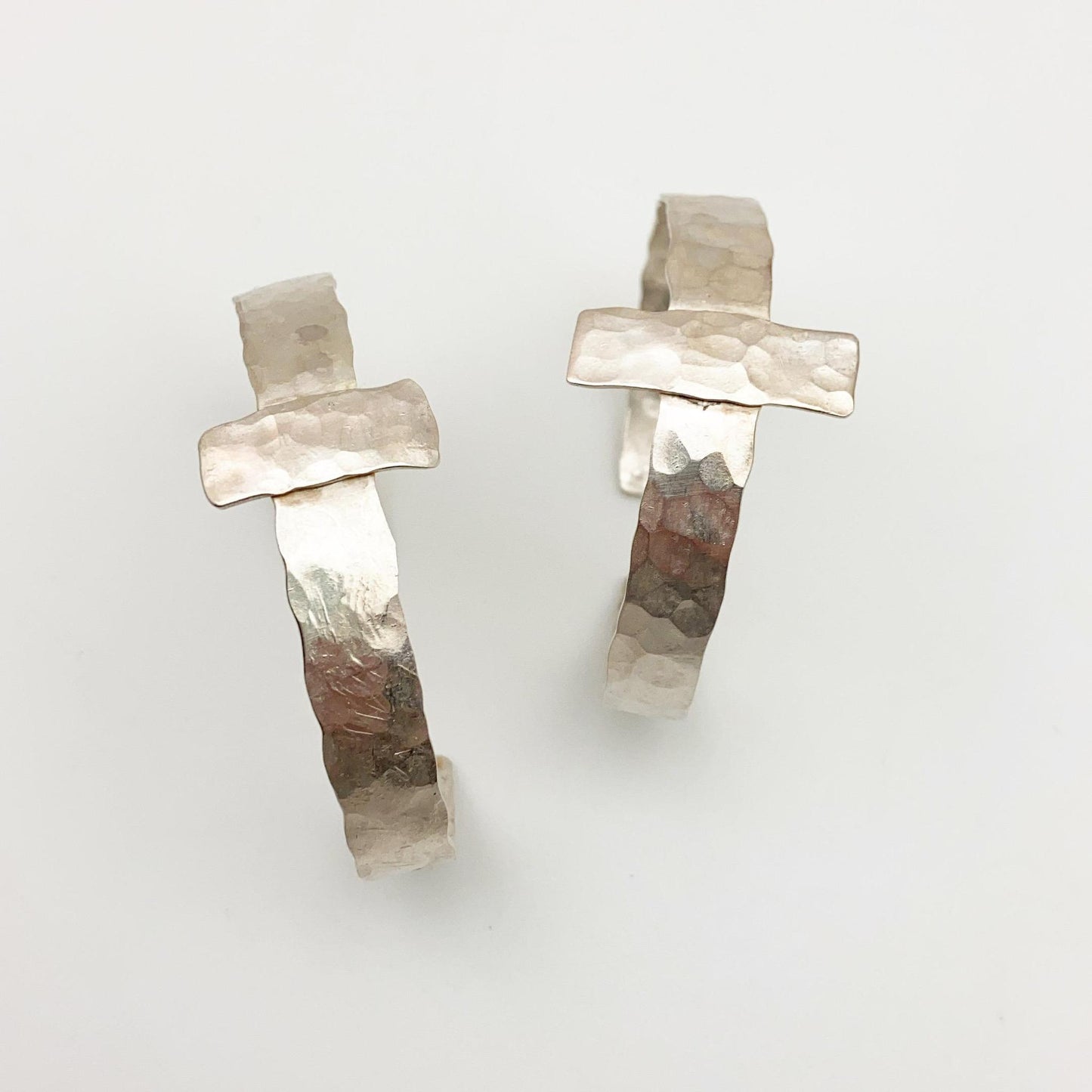 Bracelet - Cross Cuff - Sterling Silver
