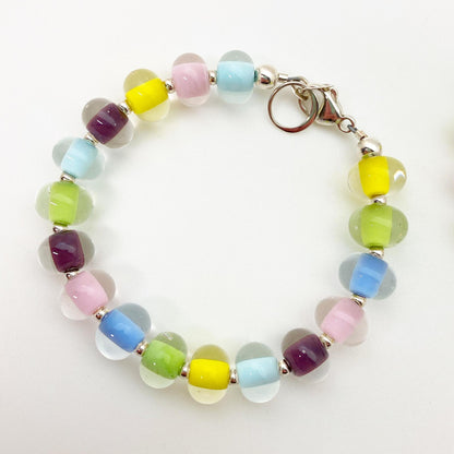 Bracelet - Glass Pearl - Spring Mix