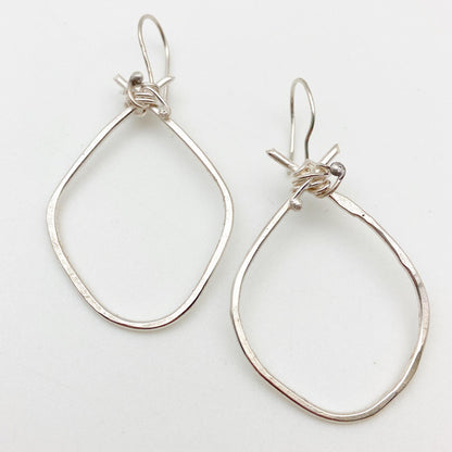 Earrings - Teardrop with Knot - Sterling Originals