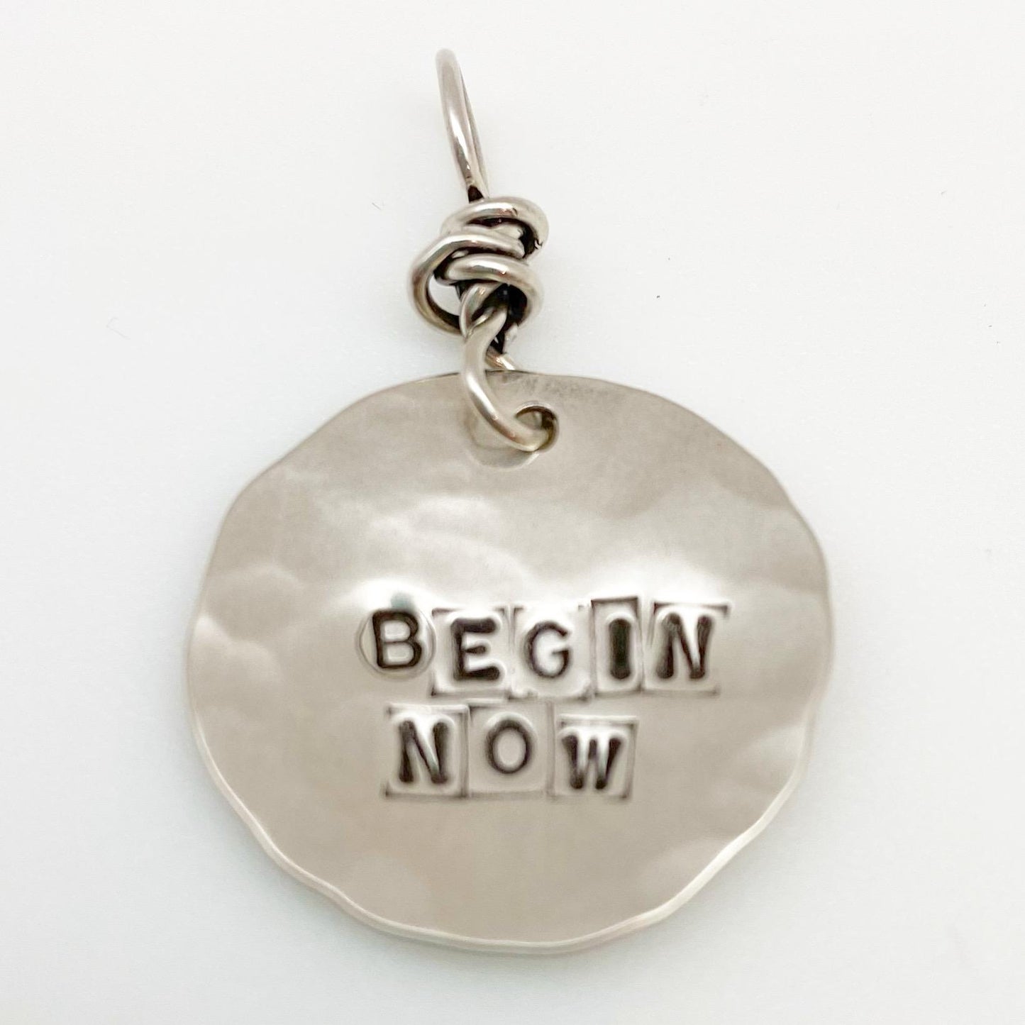 Charm - "Wisdom Nugget" in Sterling - Handmade