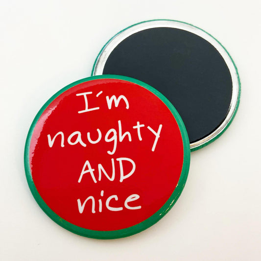 Magnet - I'm Naughty & Nice - Zippernut Press