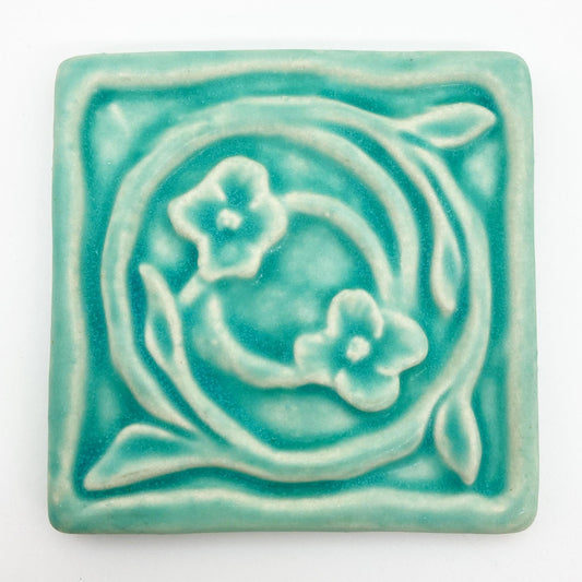 Tile - Glazed Porcelain - Floral Swirl