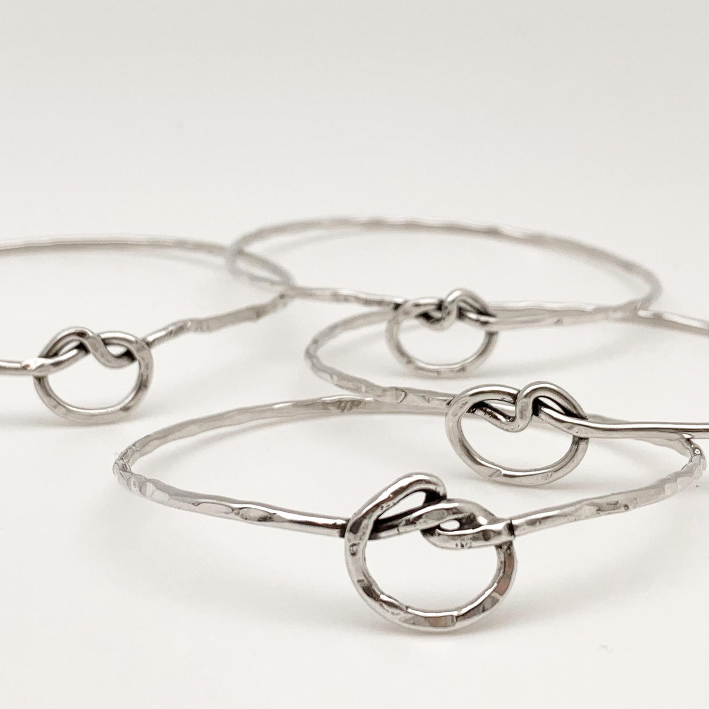 The Gladys Bangle - Handmade Sterling Silver