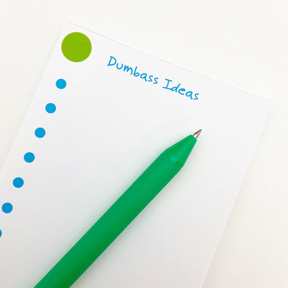 Notepad - Dumbass Ideas - Zippernut Press