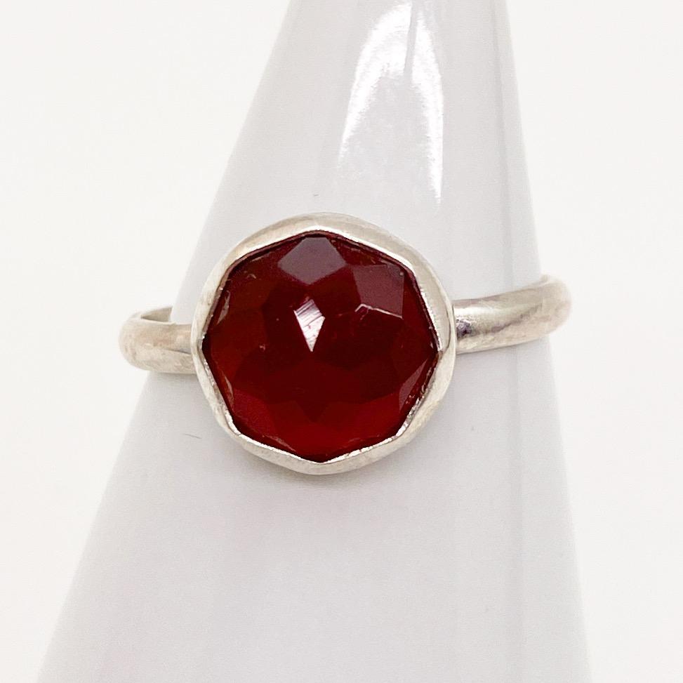 Ring - Blood Red Carnelian in Sterling