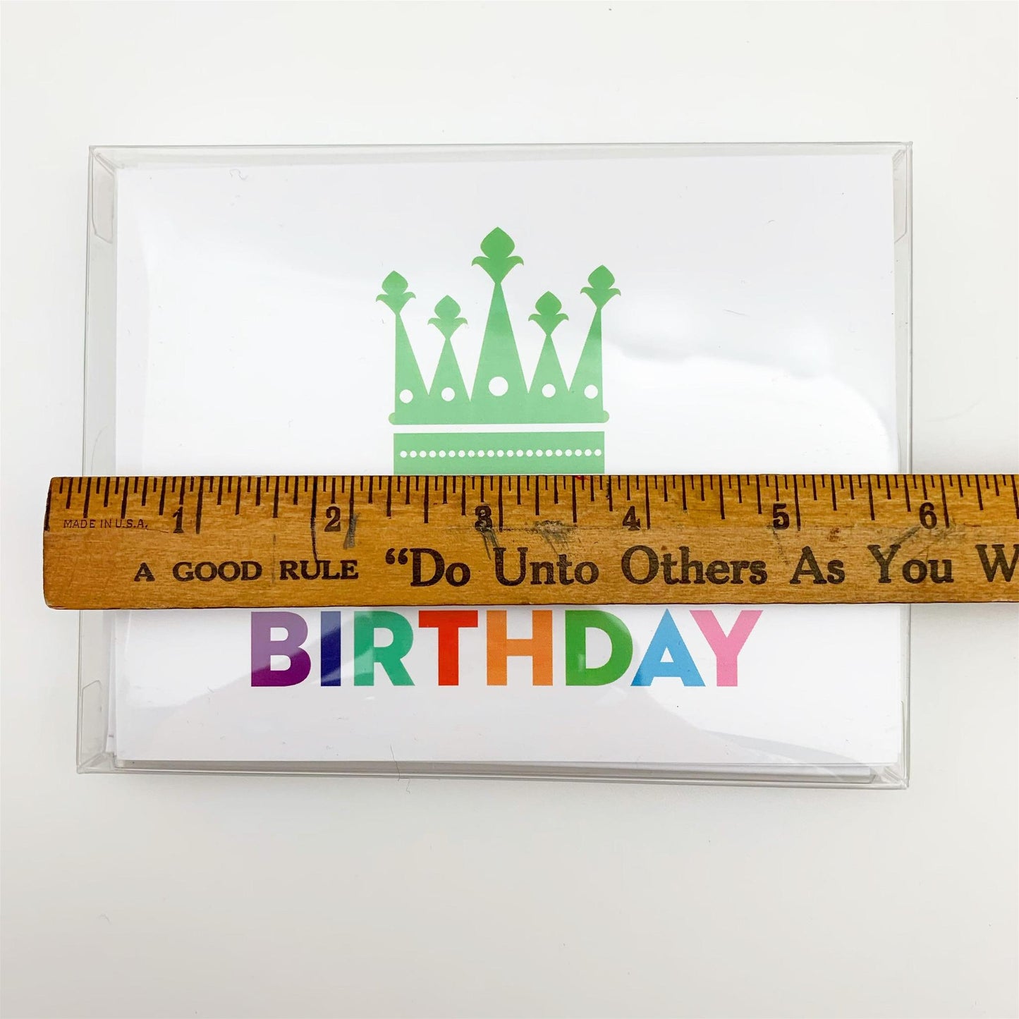 Card Set - "Happy Birthday" Crown - Pack of 10 - Printed