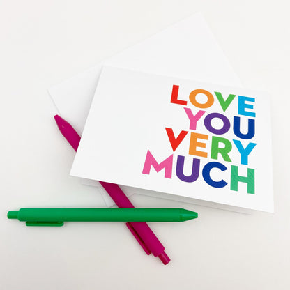 Card Set - Love You Very Much - Pack of 10 - Printed