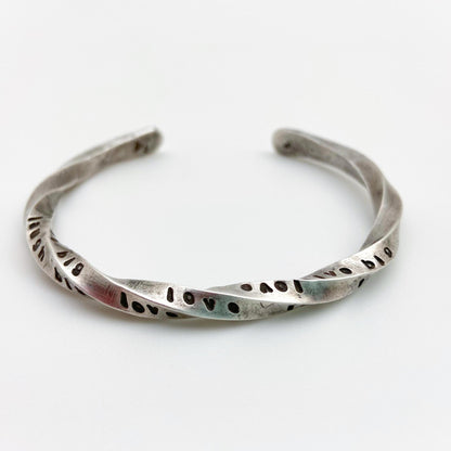 Bracelet - Sterling with Quotes - Twisted Cuff