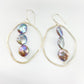 Earrings - Stacked Pearls in Sterling Ovals - Sterling Originals