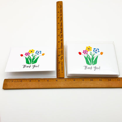 Card Set - "Thank You" Flowers - 10 pack