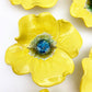 Ceramic Wall Art - "Baby Viola" - Yellow
