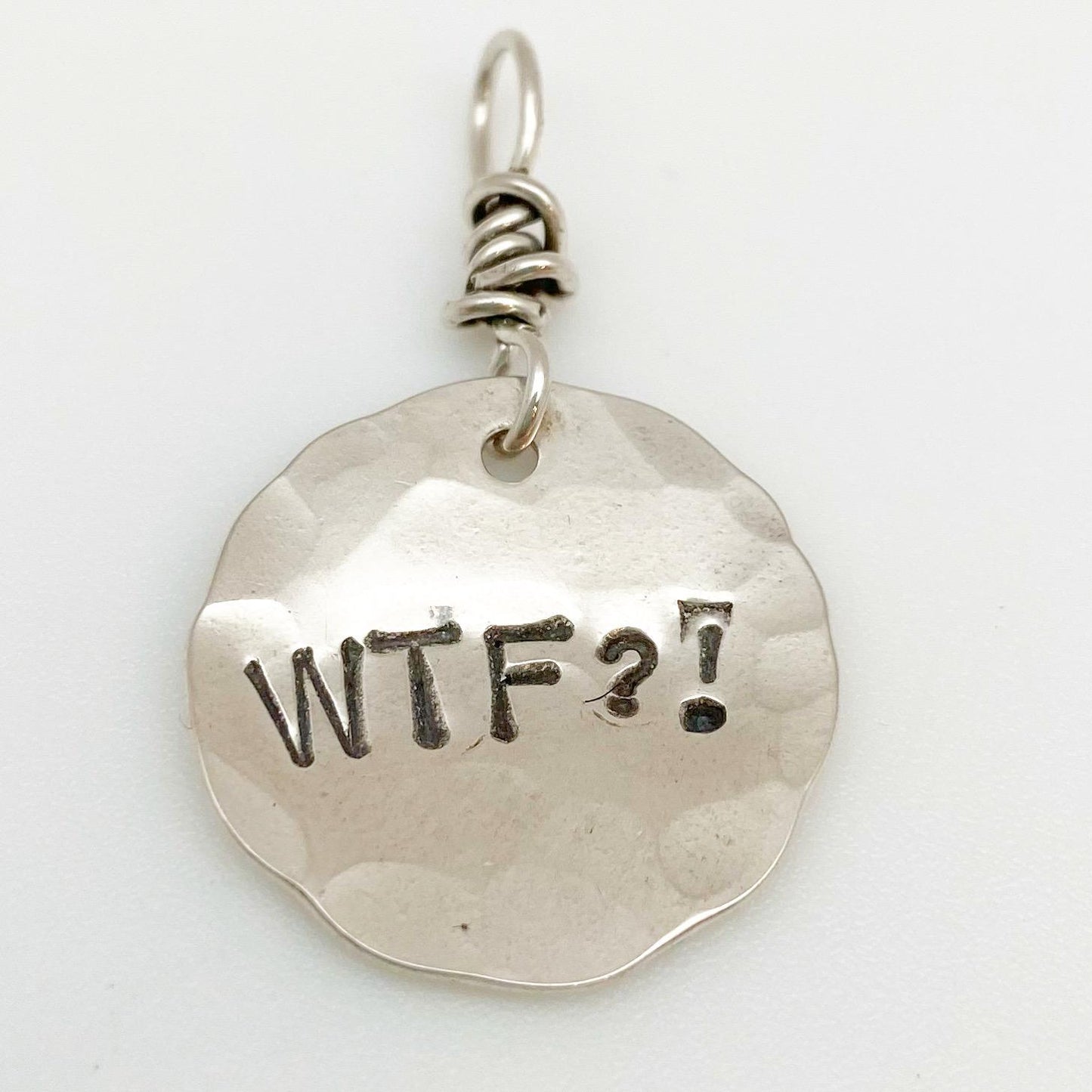 Charm - "Wisdom Nugget" in Sterling - Handmade