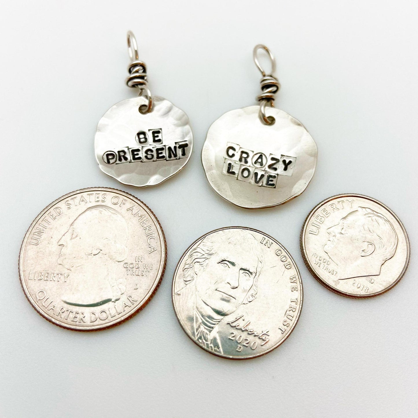 Charm - "Wisdom Nugget" in Sterling - Handmade