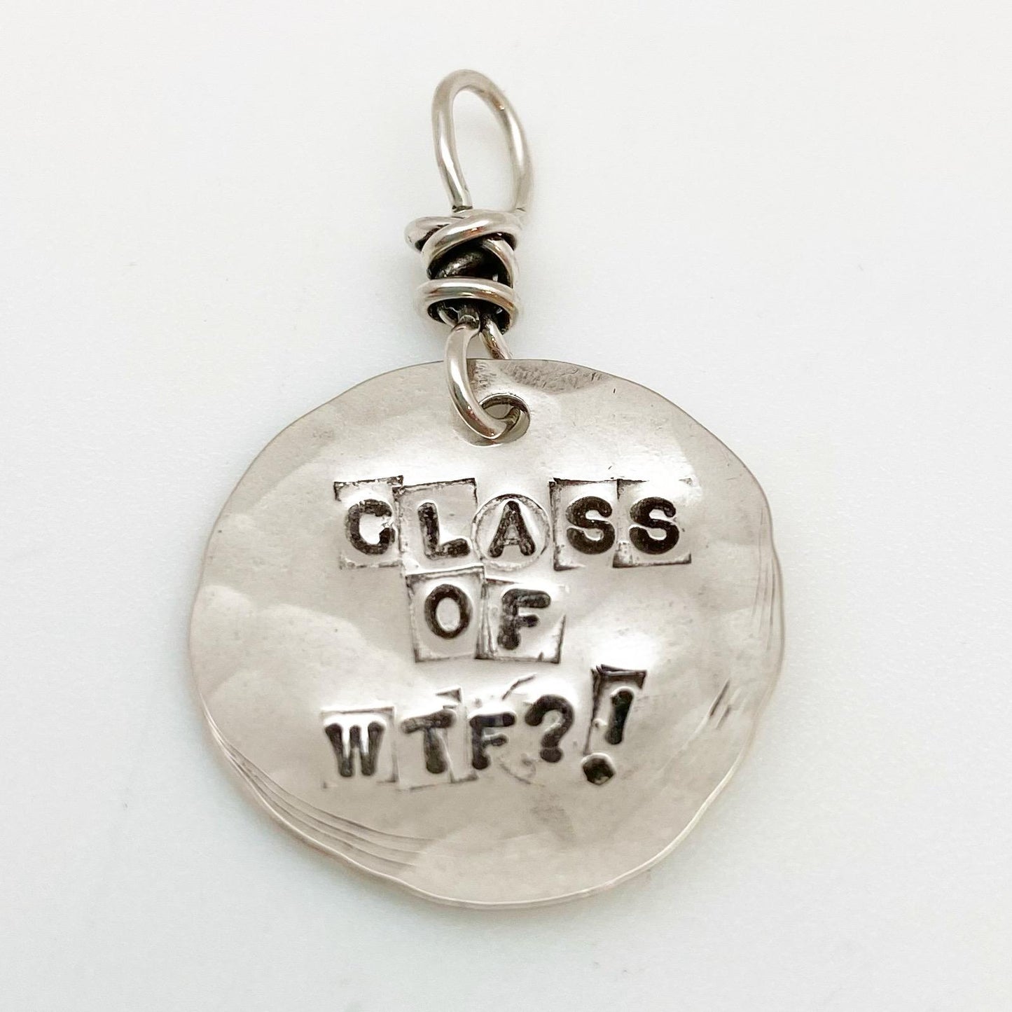 Charm - "Wisdom Nugget" in Sterling - Handmade