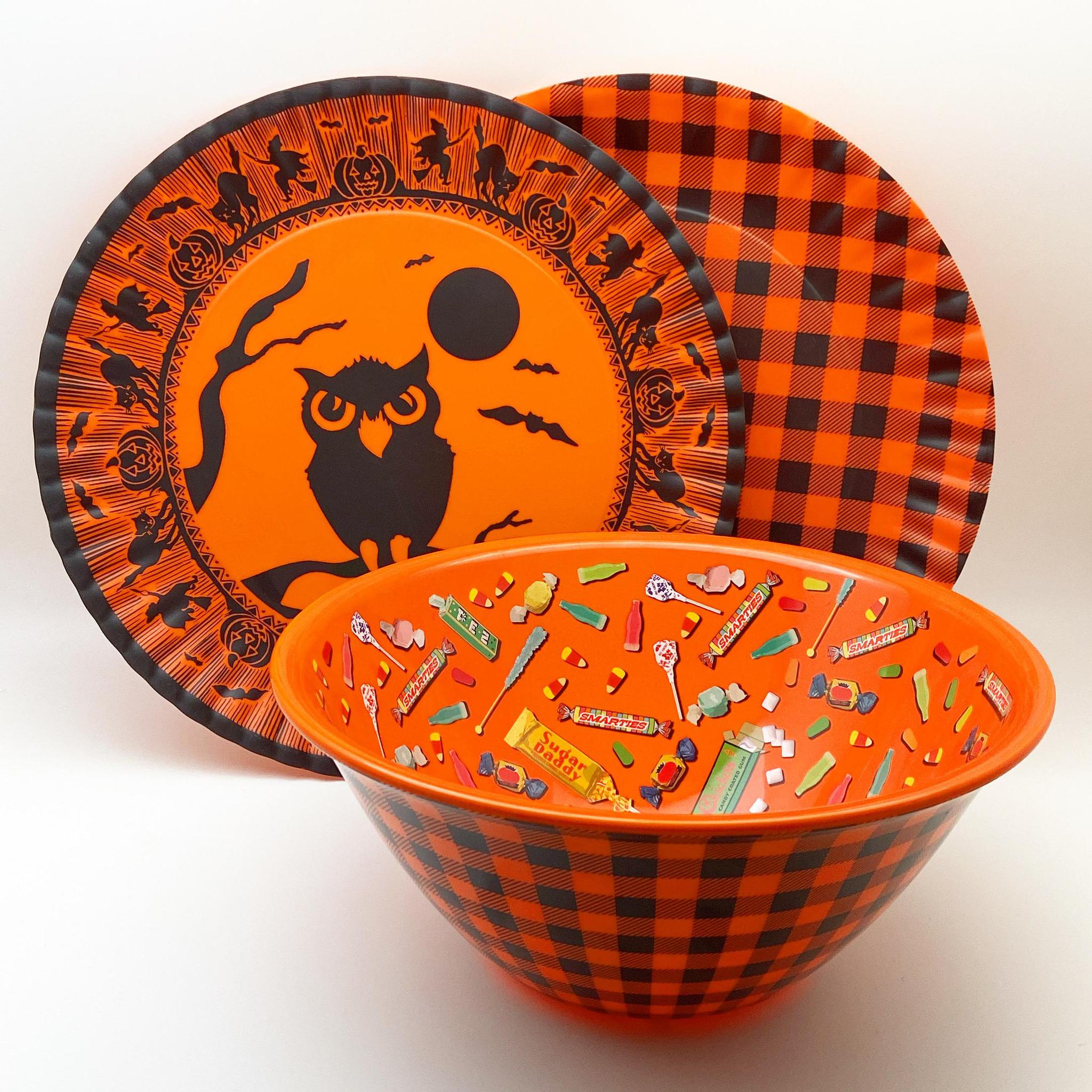 Halloween melamine outlet plates