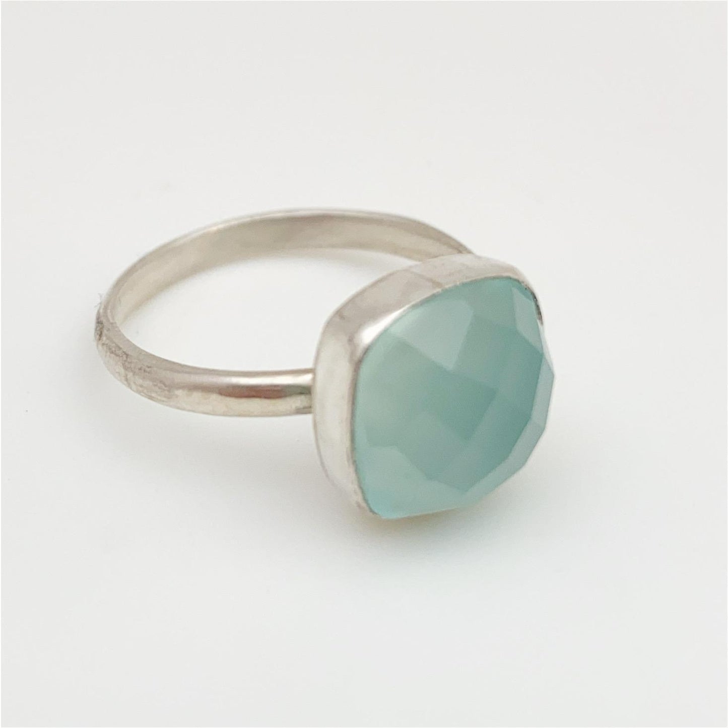 Ring - Blue Chalcedony in Sterling