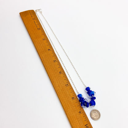 Necklace - Glass "Lifesaver" Beads - Black