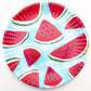 Plate - Melamine "Paper Plate" - Fruit on Gingham