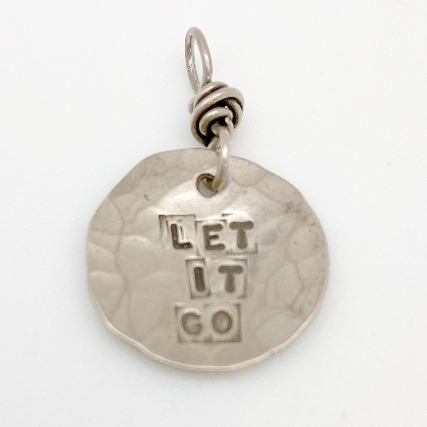 Charm - "Wisdom Nugget" in Sterling - Handmade