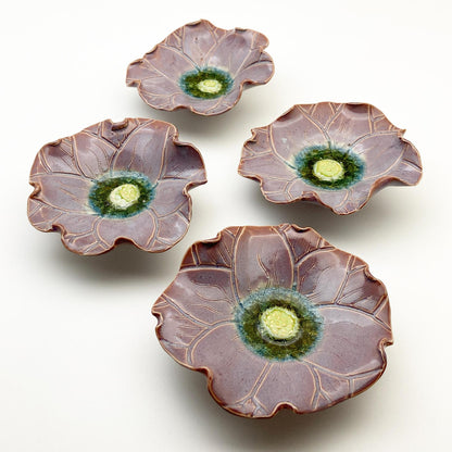 Ceramic Wall Art - "Baby Viola" - Lavender