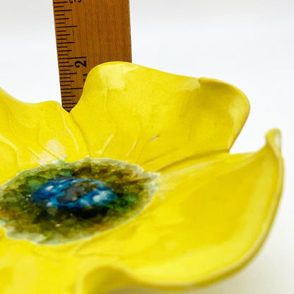 Ceramic Wall Art - "Baby Viola" - Yellow