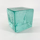 Glass Cube Sculpture - (Book Ends with 2)